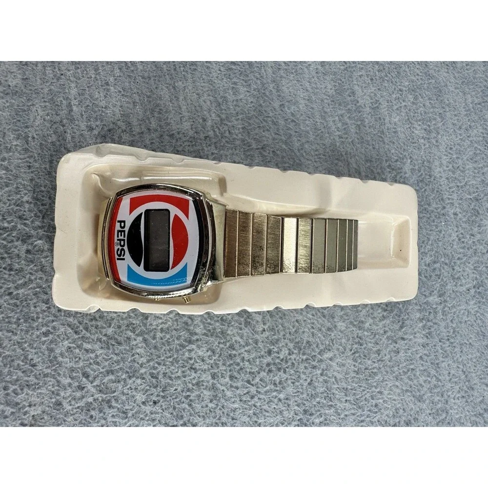 Pepsi Gold Tone Quality Digital Mechanical Analog Watch